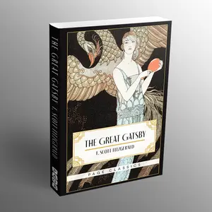The Great Gatsby Classic Edition Literature Book - Classic Novels, Vintage Storybook Style