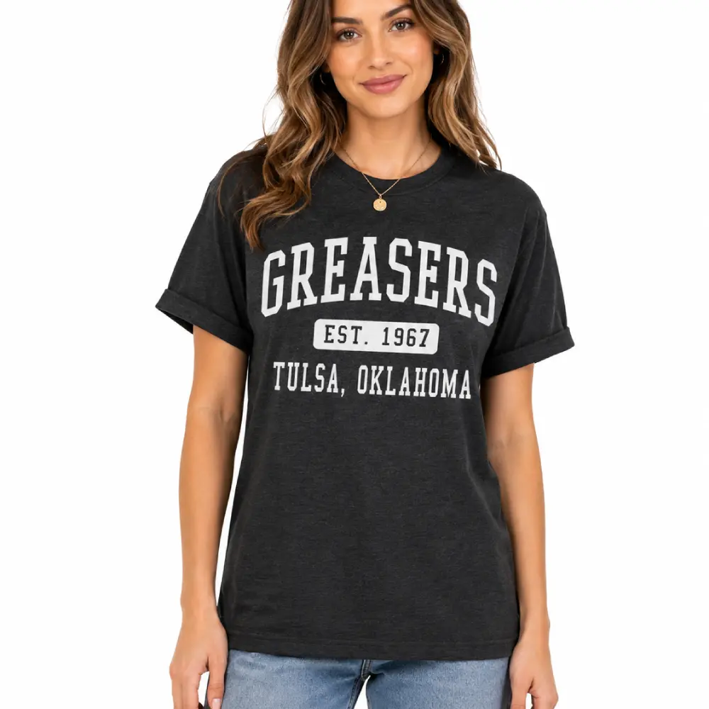 The Outsiders Greasers Est 1967 Tulsa Oklahoma Teacher Vintage T-Shirt