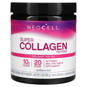 Neocell - Super Collagen Powder Unflavored, Type 1 & 3, 7 oz (200 g)