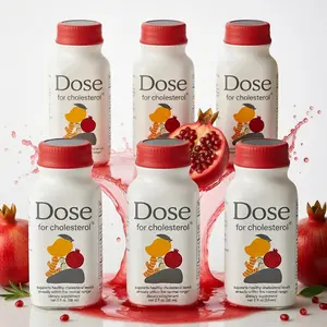 Dose Cholesterol Support 2oz Liquid Shot, Daily Heart Wellness Drink with Amla, Pomegranate, CoQ10 and Curcumin, Herbal Vitamin Blend, Easy Routine, 2025