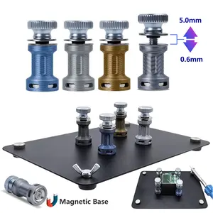 Universal Magnetic Pcb Soldering Stand, Circuit Board Repair Tool, Anti-Slip Feet + Adjustable Magnet, Professional Assembly Platform