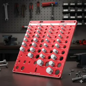 Professional Metric & Imperial Thread Gauge Set – Portable Pitch Measuring Tool, Nut & bolt Identifier, 34 Metal Thread Sizes, Precision Internal & External Checker for Diy, auto repair, and Engineering Inspection Hardware