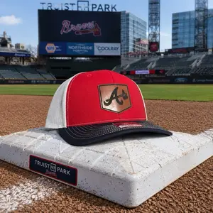 Braves Leather Patch Richardson 112 Trucker R/N/W