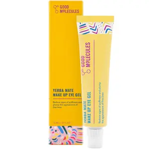 Good Molecules Yerba Mate Wake Up Eye Gel - Hydrating Under Eye Gel Cream with Hyaluronic Acid and Caffeine - Target Dark Circles and Puffiness - Skin Care for Face