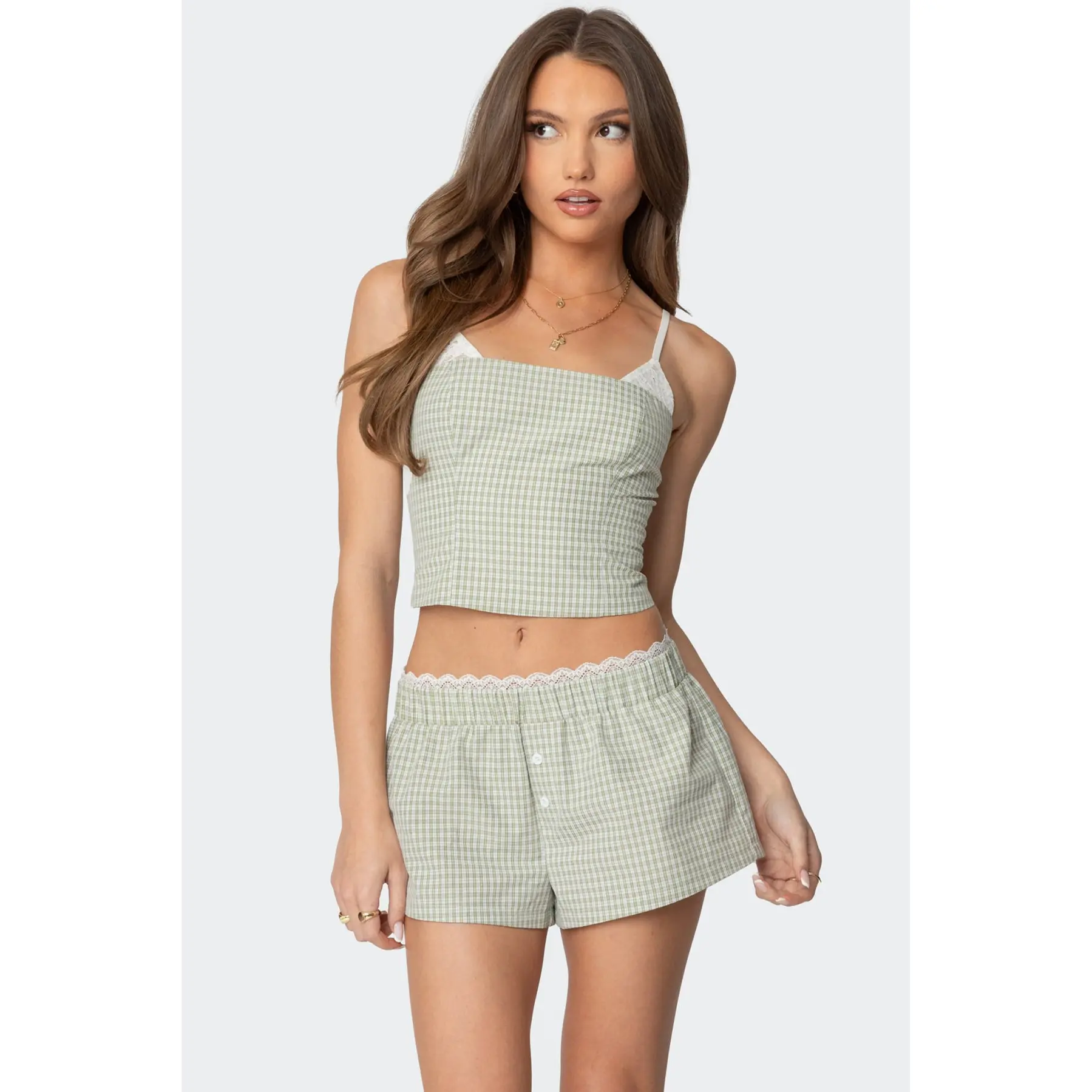 Lenorah Layered Gingham Top