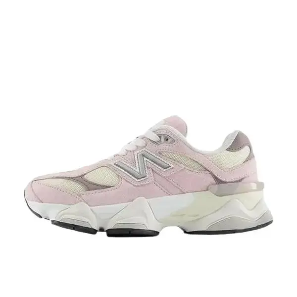 NEW BALANCE Women's 9060 Lifestyle Sneakers, Pink & White Suede Mesh with a Chunky Look, Cushioned Walking Shoes for Casual Wear, Sports Shoes, Fashionable Versatile Sneakers, Cushioned Sole, Athletic, Girls/Women, Half Size Up, Mesh Suede, True Size Fit,