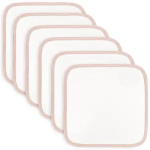 Comfy Cubs Organic Rayon Made from Bamboo Baby Washcloths, 6 Pack, Ultra-Soft Organic Fabric, Gentle on Sensitive Skin for Face and Body, Plush, Super Absorbent for Girls and Boys