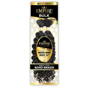 Sensationnel Empire 100% Human Hair Braids Bulk - WATER WAVE BULK 14"
