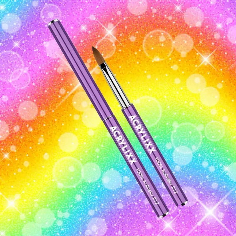 Acrylixx Purple Metal Kolinsky Acrylic Nail Brush