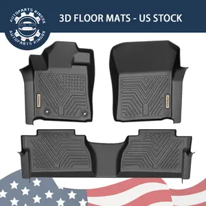 YINTATECH 3D Floor Mats Liner for 2014-2021 Toyota Tundra Crew Max Cab All Weather Auto Parts Protection