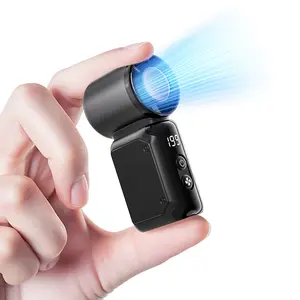 Super Mini Portable Design Handheld Fan, High-Speed Turbo Fan, 199 Speeds Strong Wind, LED Display, USB Rechargeable Pocket Gift for Women Men, Travel, Camping, Concerts, Outdoor, USB Cooling Fan, Indoor Outdoor Fan