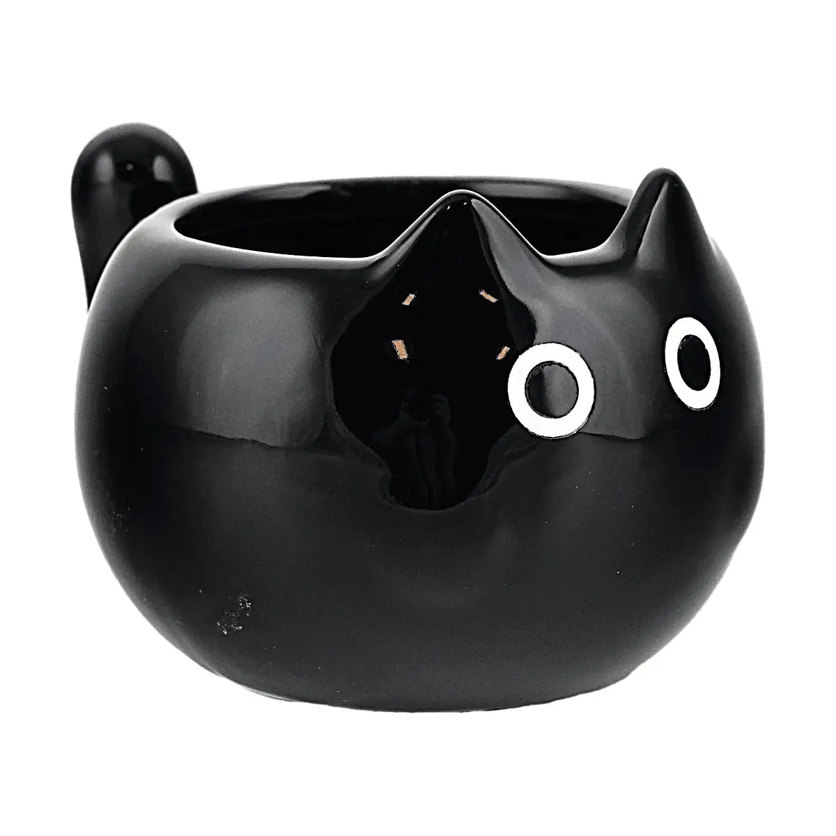 Glaze Story Cute Big Eye Ceramic Coffee Mug - Mini Ins Style Espresso Cup, 6x6cm Glaze Story Cute Big Eye Ceramic Coffee Mug - Mini Ins Style Espresso Cup, 6x6cm