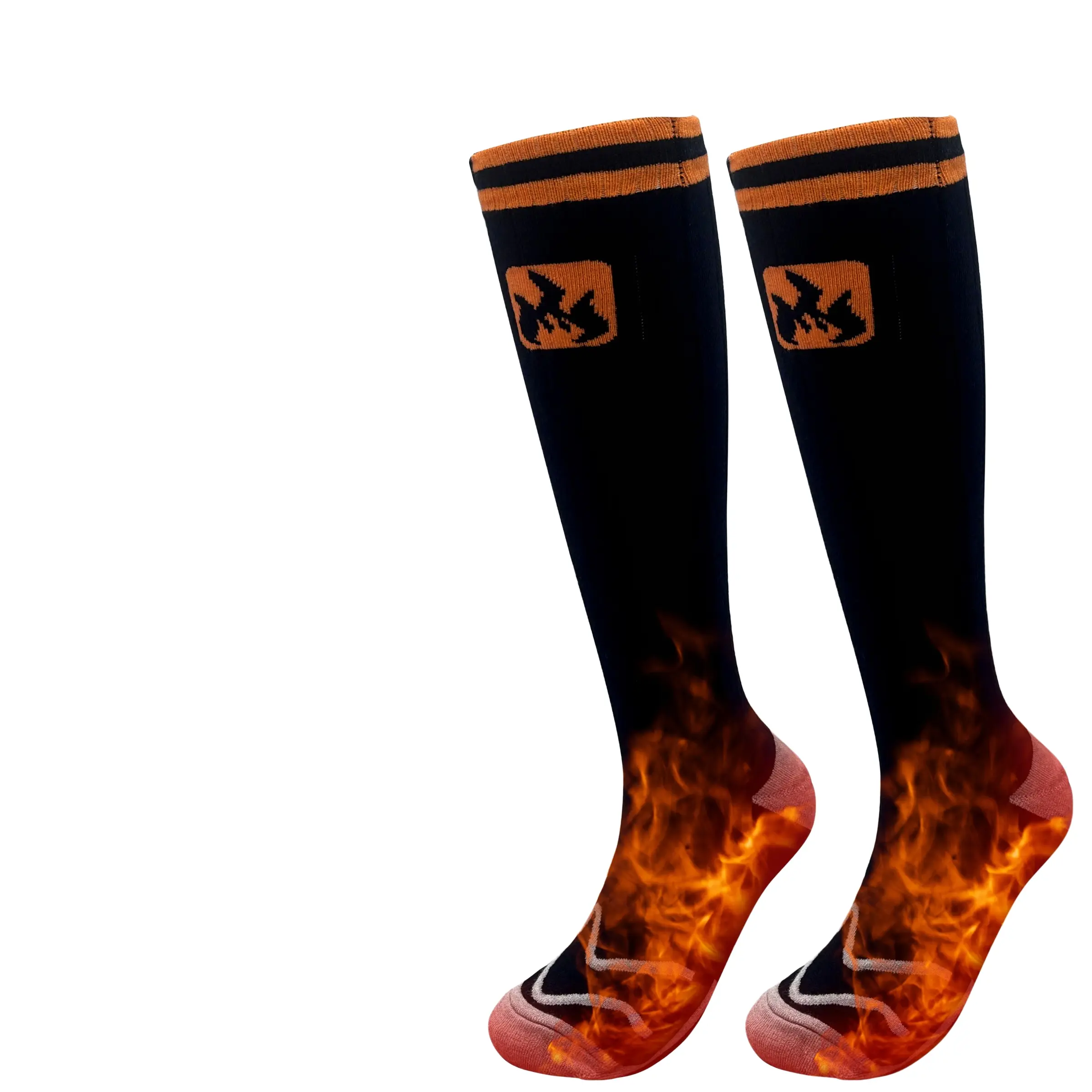 Rechargeable Heated Socks Heating Pad Unisex Battery 4 Heat Levels Long Lasting Washable Multi-Zone Heating Ideal for Hunting Camping Walking Fishing