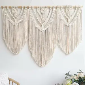 Macrame Wall Hanging Large- Boho Wall Decor- Large Wall Art- Wall Decor Living Room- Macrame Tapestry Boho Decor for Bedroom (Beige-C)