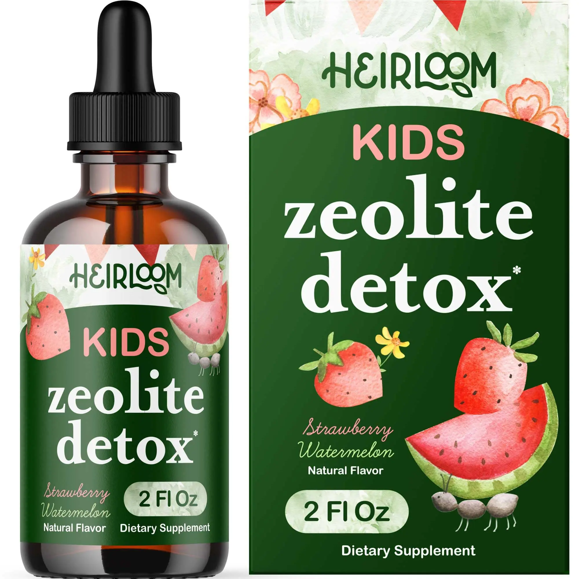 Zeolite Detox Drops for Kids – Gentle Gut Cleanse & Immune Support – Mom Formulated Liquid Supplement (2oz)
