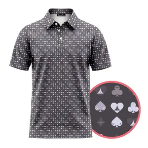 Destination Card  Deck Funny Pattern Men's Bogey Golf Ball Polo Shirt Masters Golf Tennis Polo Tops Masters Tournament Shirt 2026 GPA Championship Performance Outdoors Sport Shirt, Ideal Gift for Dad Golfers