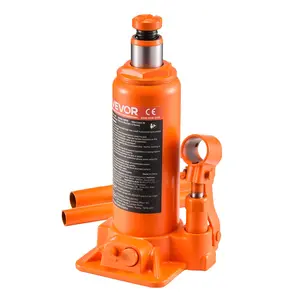【fathersdaygift】VEVOR Hydraulic Bottle Jack, 6 Ton (13227.6 lbs) Capacity, 7.7-14.8 Inch Lifting Range, Heavy Duty Welded Bottle Jack for Car, SUV, Pickup, Auto Repair, House Lift and Agricultural Equipment, Orange