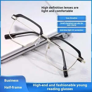 Progressive Auto Zoom Reading Glasses with Photochromic Blue Light Blocking Lenses, Clear Frame & Soft Silicone Nose Pads for All-Day Comfort Unisex Eyewear