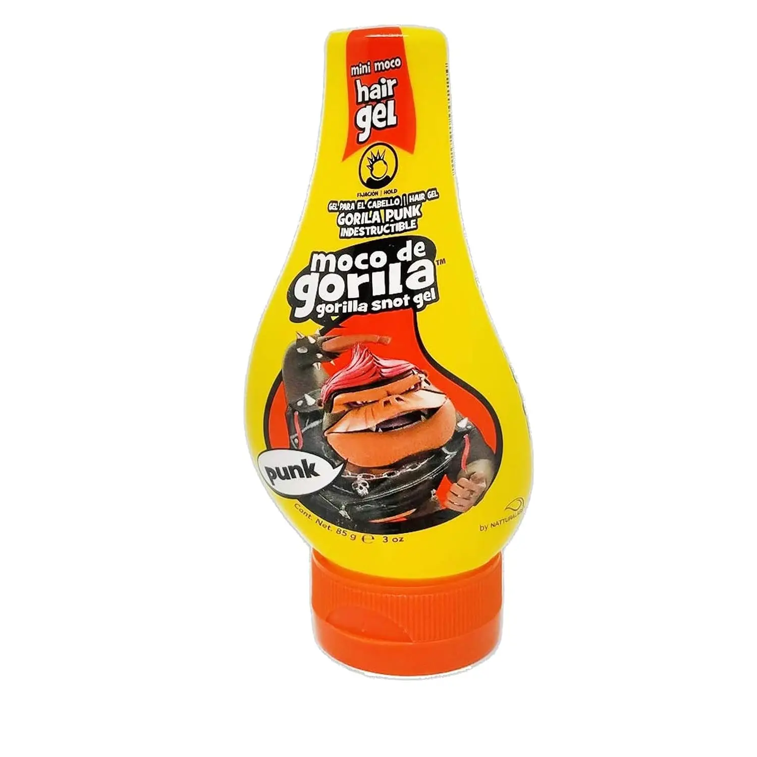 Moco De Gorila Snot Hair Gel, Punk Indestructible Formula, Extra Strong All-Day & Weatherproof Hold, Fragranced & Unisex, 3 oz Travel Size, Gel For Hair Haircare Long Lasting