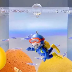 2Pcs Creative Floating Pendant Aquarium Decor, Unique Fish Tank Ornament for Aquatic & Fish Supplies