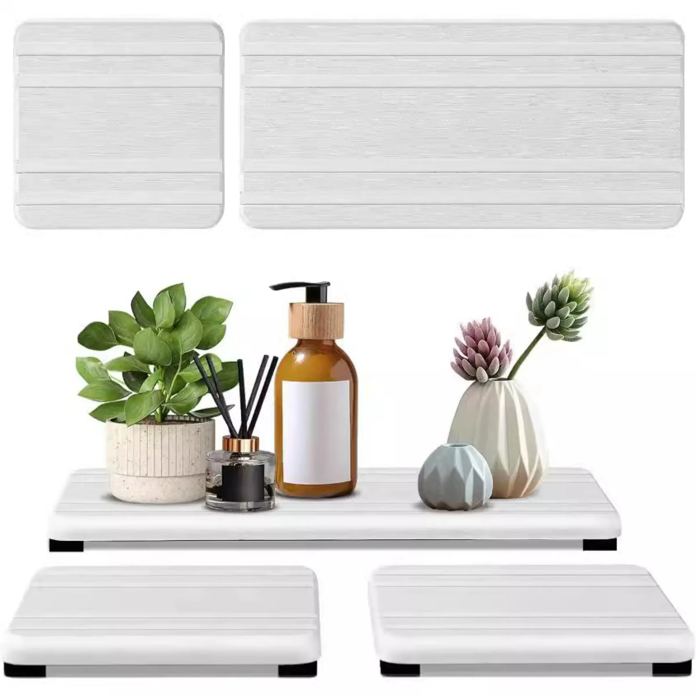 Composite absorbent stone tray, diatomaceous earth sink tray, instant-drying sink cup mat, surface quick-drying surface mat, Silicone Mat