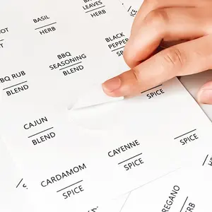 Square Kitchen Label Series Graffiti Sticker (110pcs), Kitchen Spice Jar Label Sticker, Waterproof Decoration Sticker, DIY Waterproof Sticker For Home Kitchen, Decal Sticker, Sticker Sheets