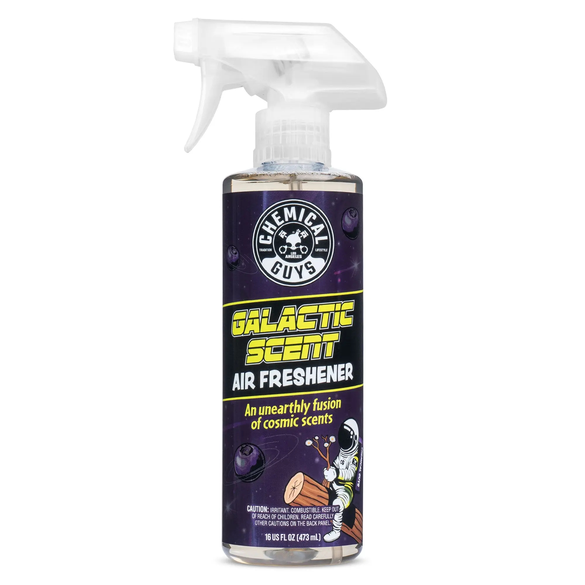 Chemical Guys Galactic Car Fragrance Air Freshener Spray - 4 oz, 16 oz Refill Bottle Options, Woodsy Musky Scent, Long-Lasting Odor Eliminator, Premium Home Care Supplies for Car, Home