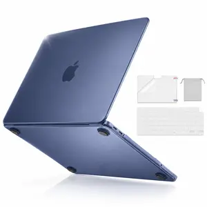 MOSISO Compatible with MacBook Neo Case 13 inch 2026 Release Model A3404, Precision-Matched to Laptop Color, 4 in 1 Kit Ultra-Thin Crack&Fingerprint Resistant Protective Hard Shell Cover, Indigo Clear