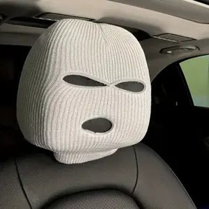 Novelty Car Headrest Cover, Universal Fit, Fashion Interior Accessory, Durable Comfort Enhancer, Stylish Car Seat Protector
