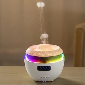 Aromatherapy Machine, Jellyfish Spray Humidifier with Clock Display, Decibel-Low Diffuser Humidifier for Home, Yoga Studio, Gym, Office Decor