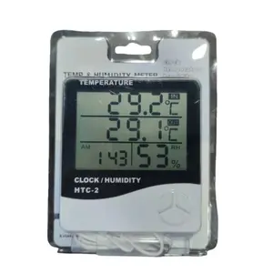 Electronic temperature and humidity meter for warehouse and greenhouse, indoor and outdoor temperature probe, digital display temperature