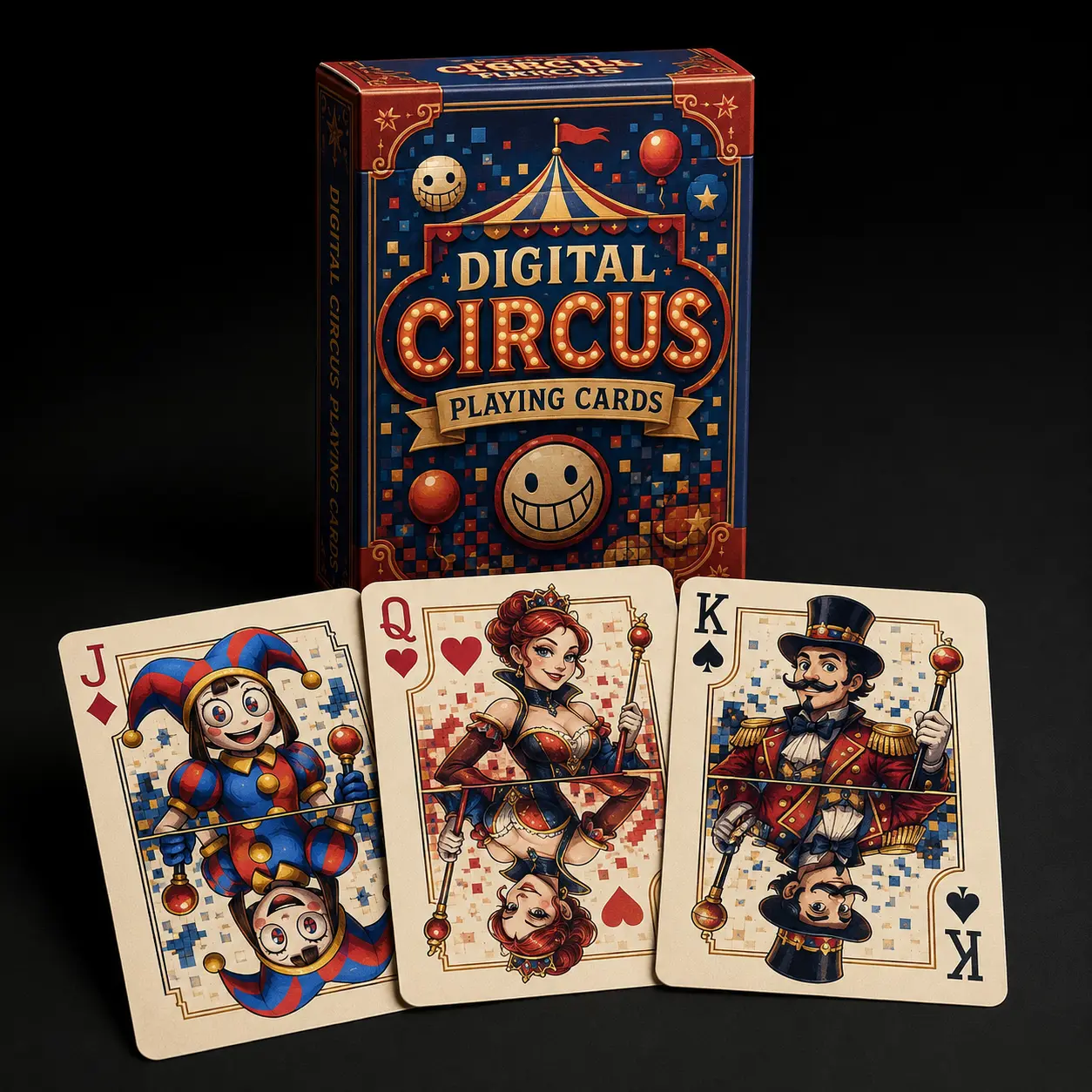 The Amazing Digital Circus Playing Cards, Unique Indie Animated Poker Deck & Collectible