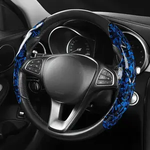 2pc Universal Resistance Carbon Fiber Steering Wheel Cover, All-Season Snap-On Automotive Car Accessories, Diverse Fitment, Enhanced Grip & Durability, Car Steering Wheel Insert Accessories