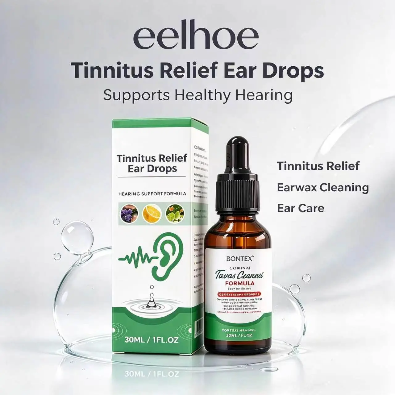 EELHOE Ear Drops – Tinnitus Relief & Earwax Removal (Beauty & Personal Care, Eye & Ear Care Essential)
