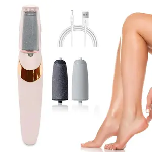 Rechargeable Electric Foot File, Portable Foot Grinder with Replacement Head, Pedicure Machine, Professional Rechargeable Pedicure Tool for Home Foot Care, Foot Rasp