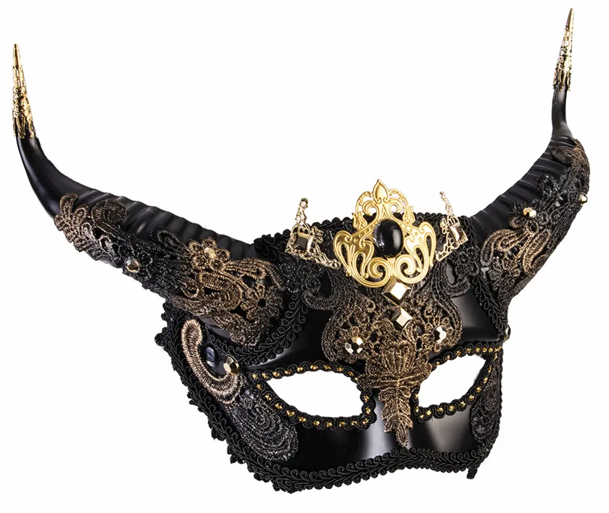 Elegant Faun Masquerade Costume Mask