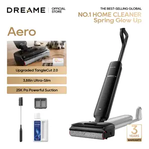 DREAME Aero Pro Elite/ Aero/ Aero Pro Steam Vacuum Mop, ALL-in-ONE cordless cleaner for wet messes & dry messes, 0 hair residue, 5mins quiet flash self-clean, 185℉ self-dry, 60min runtime, for family, for all flooor types