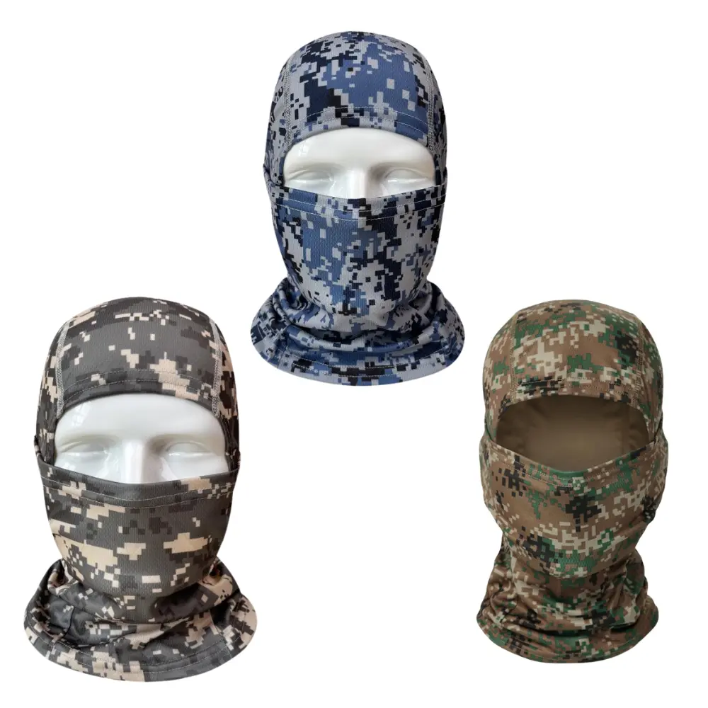 3-Pack Motorcycle Balaclava Face Masks for Outdoor Users - UPF 50+ Breathable Sun Protection, Moisture-Wicking Quick Dry Mesh Fabric, Stretch Fit Full Coverage for Cycling/Hiking