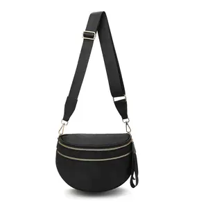 Black and White Checkered Nylon Bum Bag Plus Size Friendly Fanny Pack Crossbody - Spacious Design for Essentials - MORE COLORS! great gift belt bags