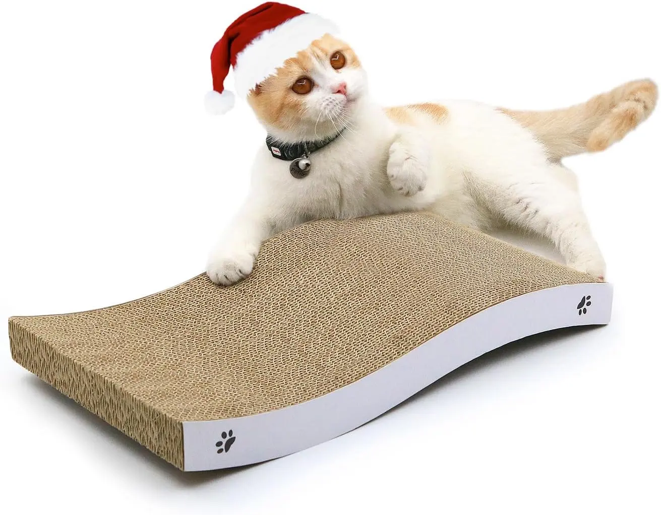 Coching Cat Scratcher Cardboard Pad with Premium Scratch Textures Design - Durable and Reversible scratchers Natural Rope Cat Scratching Pad Interactive Magic Reversible Large Cat Scratch Pad Horizontal Natural