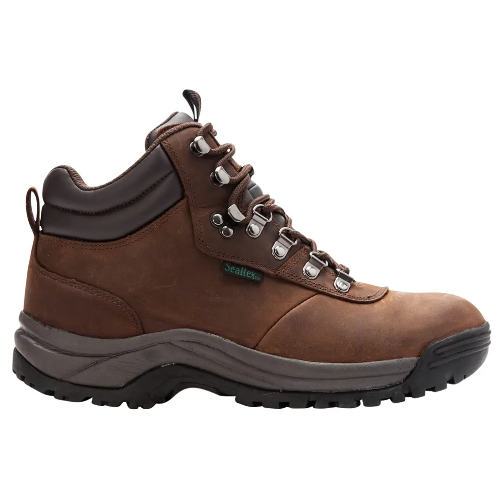 Propet Mens Cliff Walker Round Toe Hiking Casual Boots Ankle - Brown