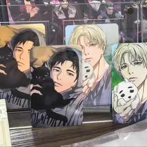 2 Pcs/Set Korean Manhwa Backlight Cute Boys Lomo Card Yingyun,Shuren Characters HD Photocard for Fans Collection Decoration Gift