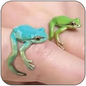 Tree Frog Ring for Women - Cute, Adjustable, Funny Green Frog Ring - Women's Jewelry Gifts