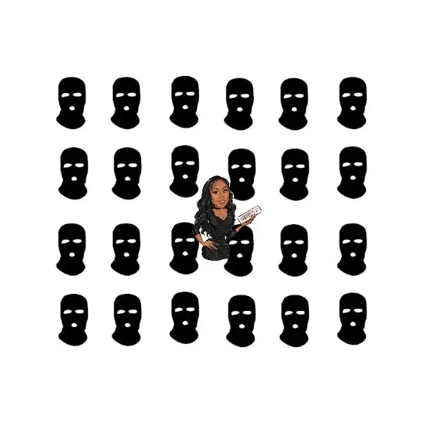 Sneaky Link Nail Stencils - 12 Black Masks for Nail Art, Ideal for Easy Application and Versatile Design