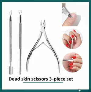Cuticle Trimmer Cuticle Nippers, Professional Stainless Steel Cuticle Cutter Cuticle Clippers Cuticle Remover, Pedicure Manicure Tools for Fingernails and Toenails (Silver)