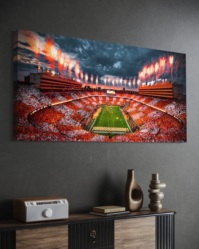 Tennessee Volunteers Football  "Rocky Top Reflections" Neyland Stadium | College - Poster Print Unframed