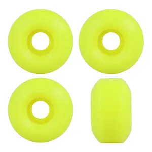 Blank Skateboard Wheels 52mm x 30mm 99A USA Made Yellow