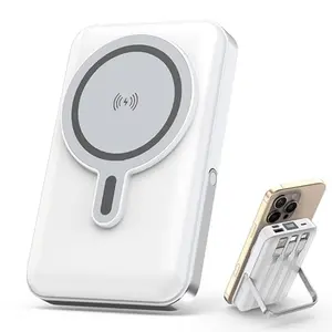 Magnetic Portable Charger, 20000mah Magsafe Power Bank, Fast Charging with Stand, USB, 4 in 1 Wireless Charger for iPhone, Apple Watch, AirPods.Sumsung Android
