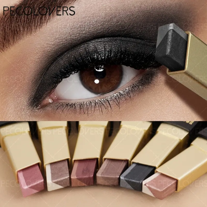 1PC Nude Eyeshadow Pencil Shimmer Sweat-proof 2 Color Eyeshadow Stick Lying Silkworm Pen Eyeshadow Makeup