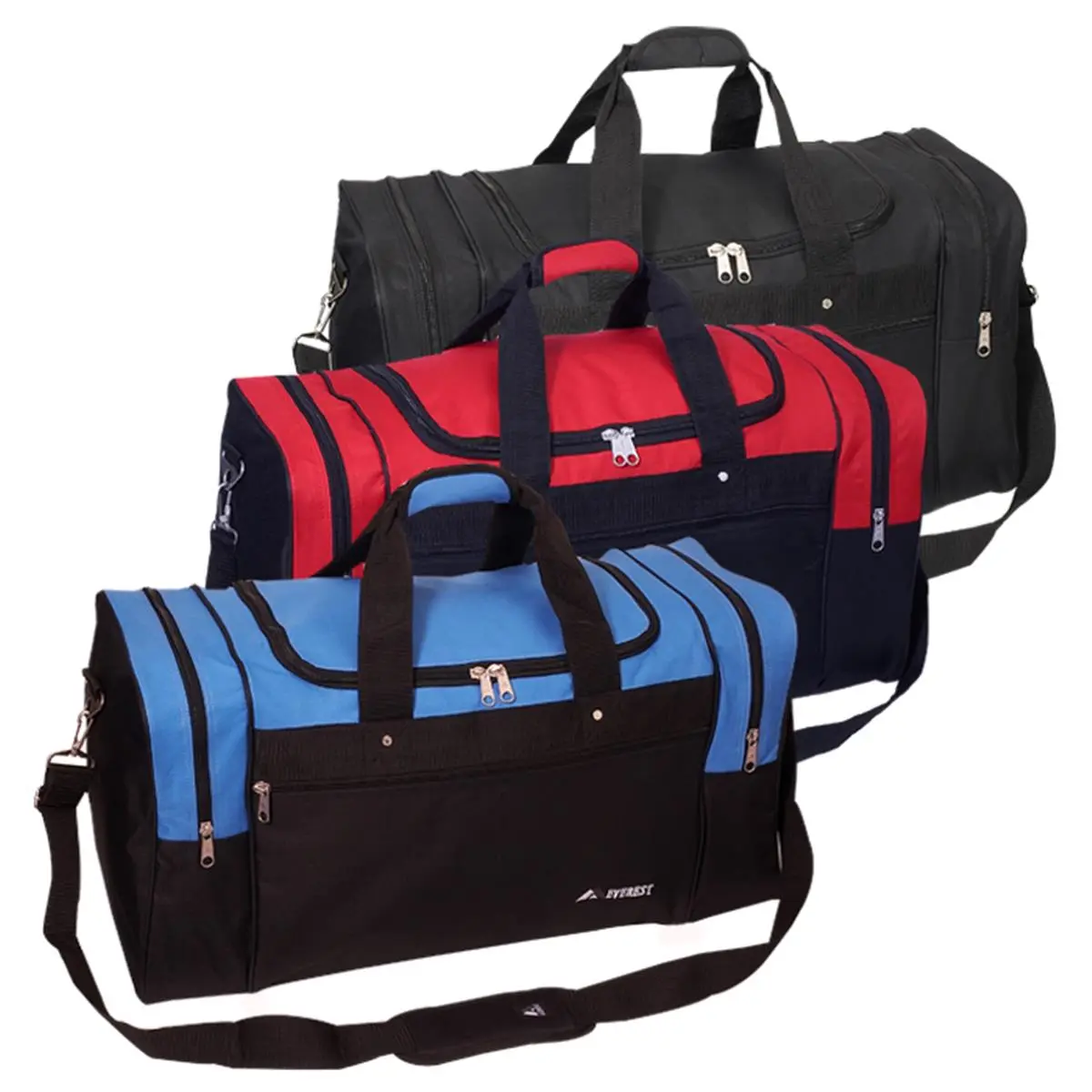 212 MAIN Everest 26 in. 600 Denier Polyester Sports Duffel Bag with Spacious Compartment, Dual Zips